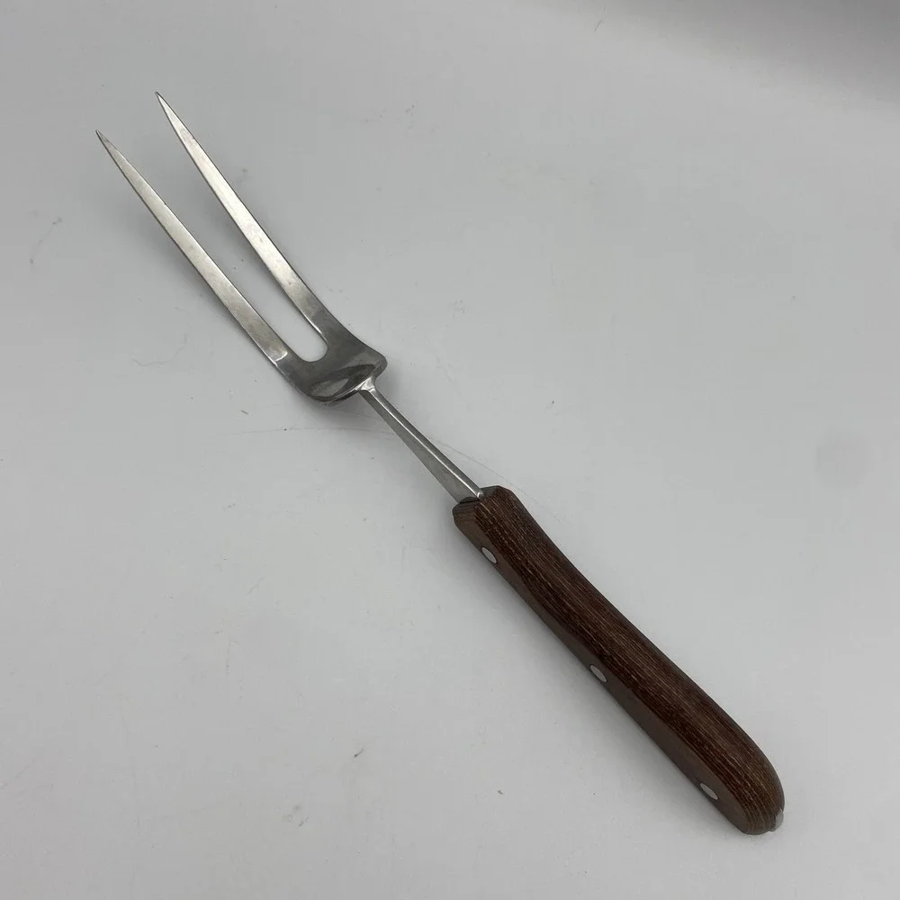 Vintage Regent Swords Lightning Edge Meat Carving Fork Stainless Japan 1960s 70s